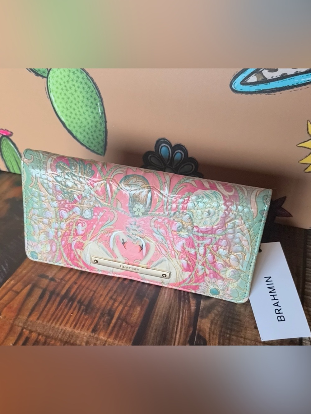 Brahmin Ady Wallet Odette Melbourne Ombre NWT Firm